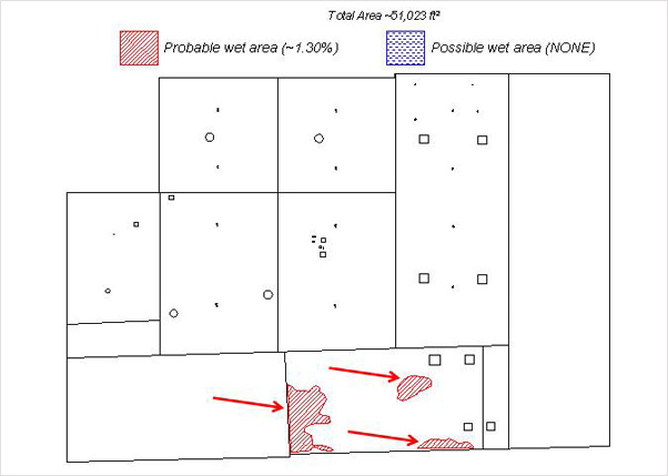 Examples of photographs, thermographs and CAD drawings of entrained roof moisture in prison roofs